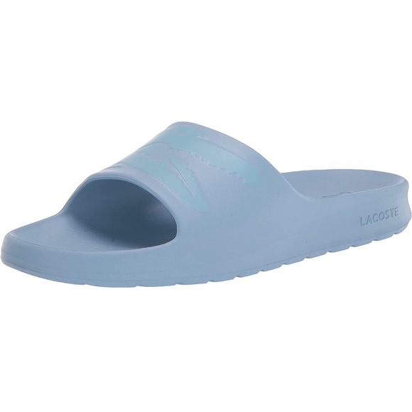 Lacoste Men's Croco Slide Sandal Light Blue size 12 - Picture 1 of 10